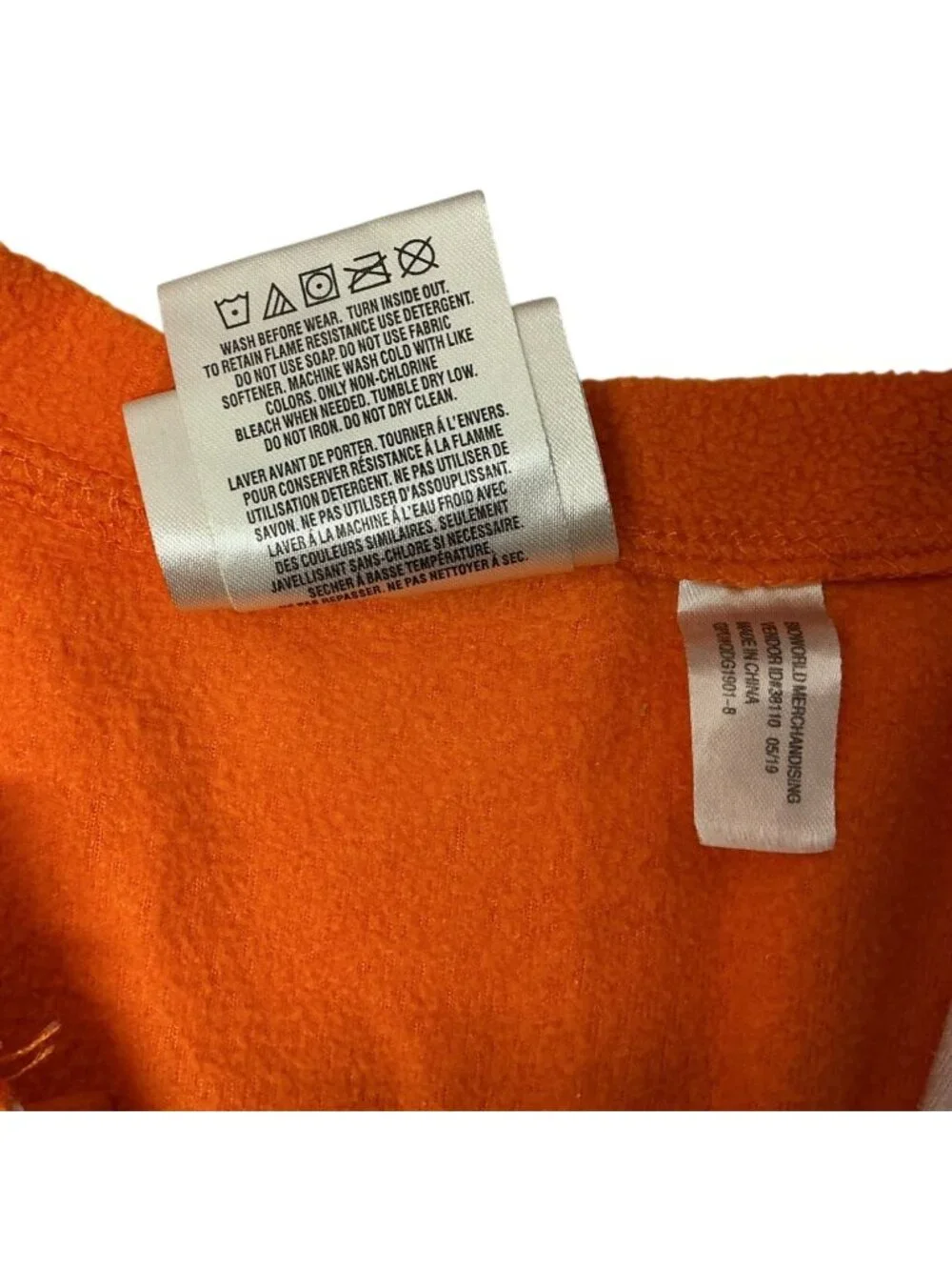 Buzz Aldrin Official NASA Orange Astronaut Pajama Costume Child Size 14/16